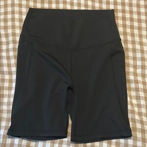 Senita Athletics Black Bike Shorts High-Waisted Stretch
